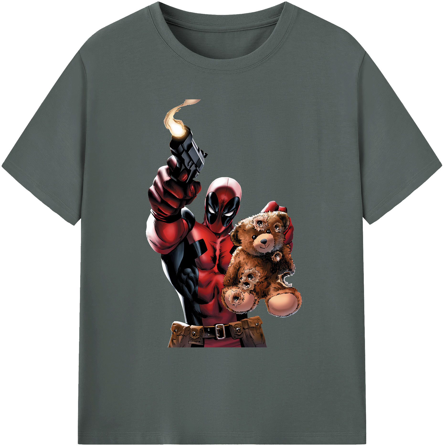 （画像用） Deadpool デッドプール 綿100％ メンズ半袖Tシャツ｜肌触りやわらか＆通気性